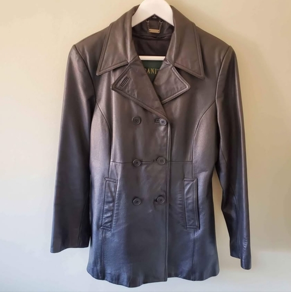 Danier M 90s Modern Contemporary Matrix Minimalist Mobwife Long Leather Jacket - Picture 3 of 9